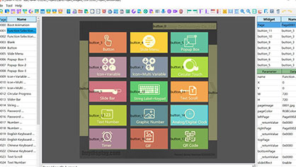 HMI Display Project for a Complete Functional Demo in 720x720