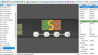 HMI Display Project for a Complete Functional Demo in 800x268