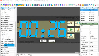 HMI Display Project for a Complete Functional Demo in 960x400