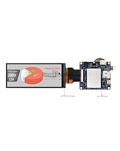 3.99 inch 400x960 Bar Type HMI Display Intelligent Smart UART TFT LCD