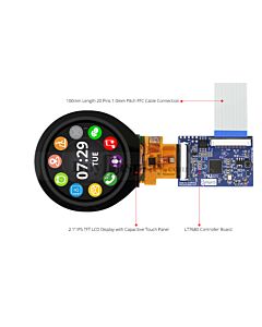 2.1 inch IPS 480x480 Round TFT LCD Display Module for Arduino Due