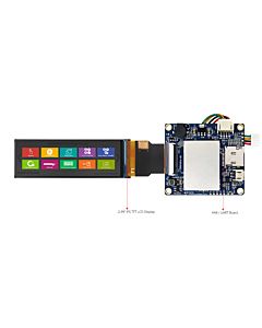 2.99 inch 268x800 Bar Type HMI Display Intelligent Smart UART TFT LCD