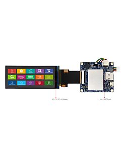 3.51 inch 340x800 Bar Type HMI Display Intelligent Smart UART TFT LCD