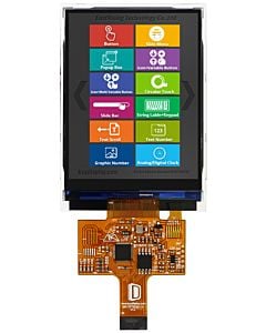 3.2 inch 240x320 HMI Intelligent Smart UART SPI Touch IPS TFT LCD Display