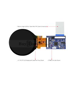 2.1 inch IPS 480x480 Round TFT LCD Display Module for Arduino Due