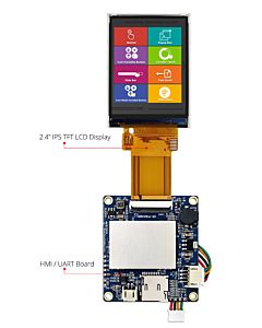 2.4 inch 480x640 Bar Type HMI Display Intelligent Smart UART TFT LCD