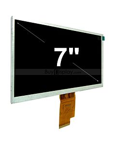 Color 7 inch 1024x600 TFT LCD Panel Optional Touchscreen AT070TNA2 