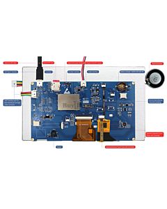 9 inch 800x480 HMI Intelligent Smart UART SPI Touch TFT LCD Display