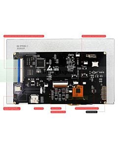 9 inch 1024x600 LCD Screen with RA8889 Controller Board,128M SDRAM Supports Smooth Video Even on Basic 8051 MCU