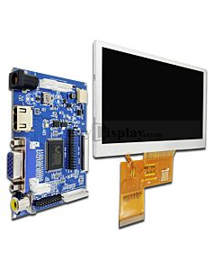 4.3" Raspberry Pi Touch Screen TFT Display w/HDMI Driver Board