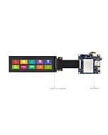 4.58 inch 320x960 Bar Type HMI Display Intelligent Smart UART TFT LCD