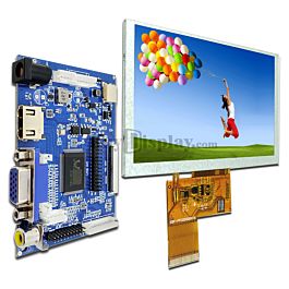 5" LCD HDMI,VGA,Video Driver Board and 800x480 Display